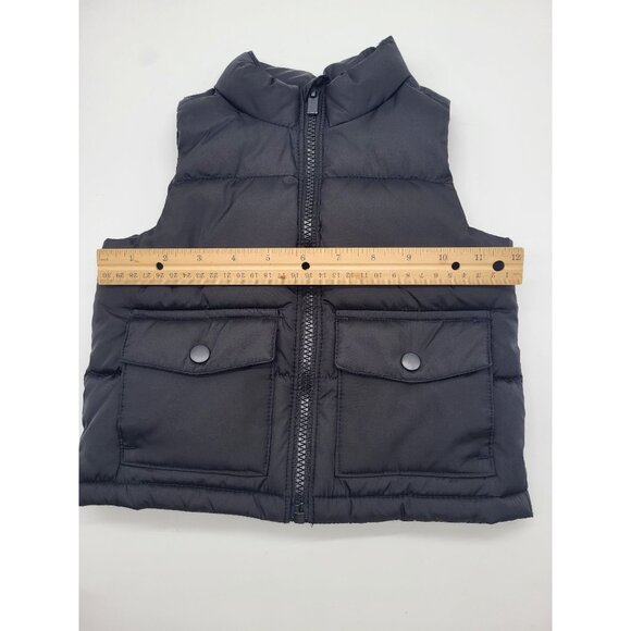 OLD NAVY Baby Toddler 12-18M Black Puffer Vest - Picture 3 of 8